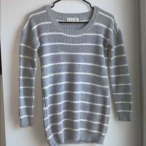 Gray Striped Sweater!